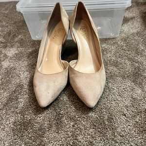Franco Sarto Beige Suede Wedge size 7.5